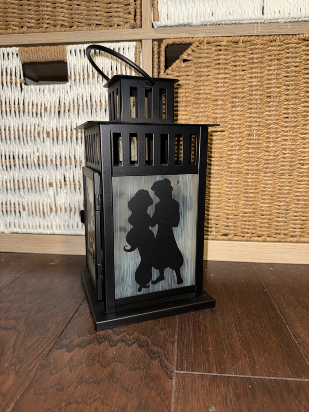 IKEA Black Metal Lantern Aladdin Silhouette